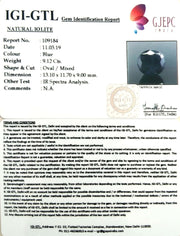 10.13 Ratti Natural Iolite With Govt. Lab Certificate-(610)